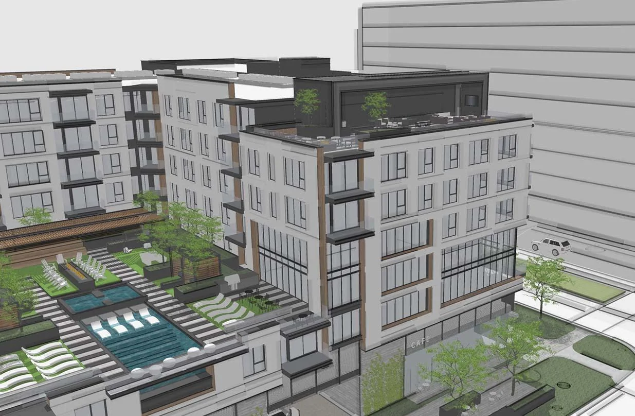 A Loft Six Four rooftop model built in SketchUp