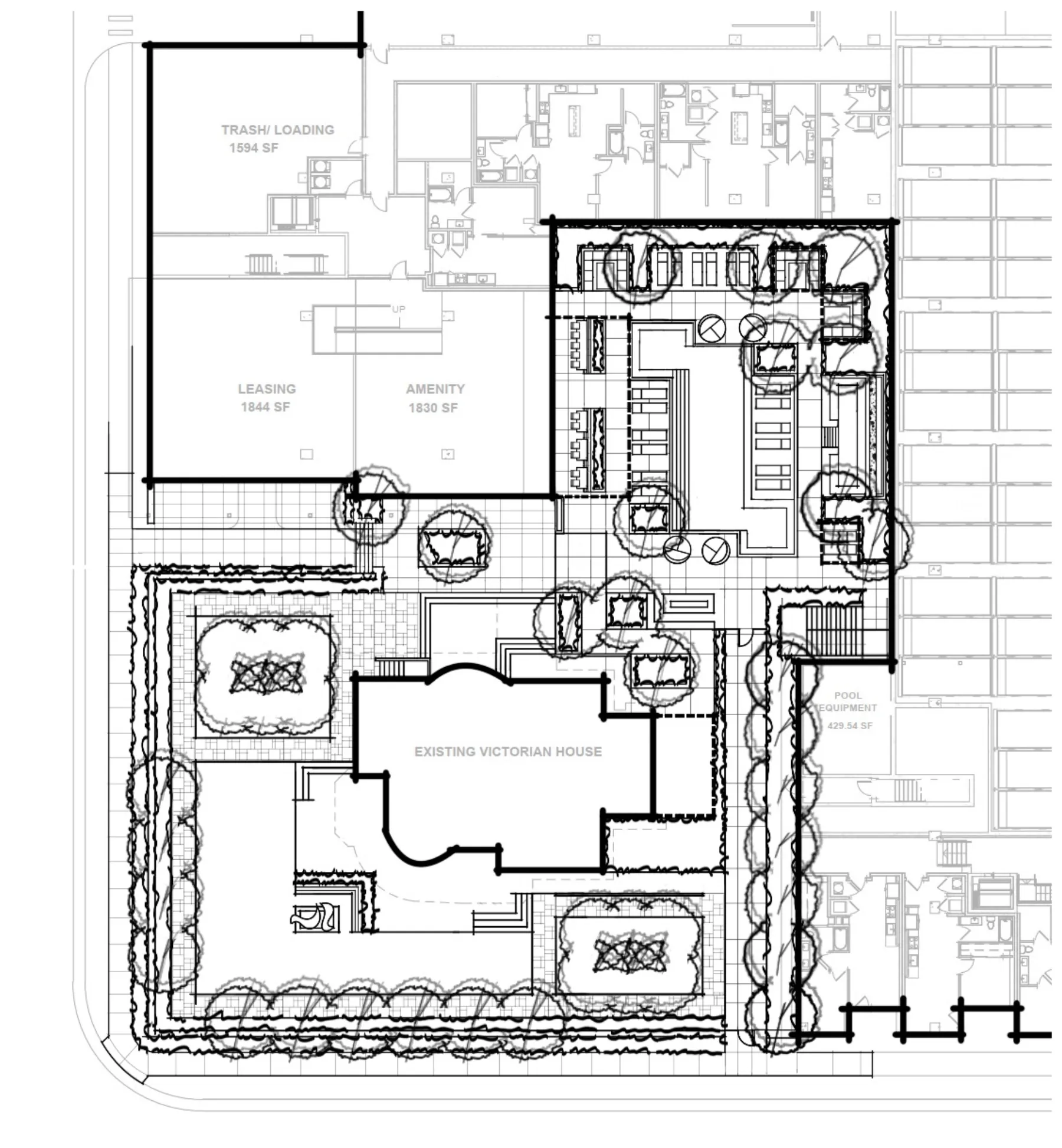 10th + Elm, around the victorian (concept sketch)