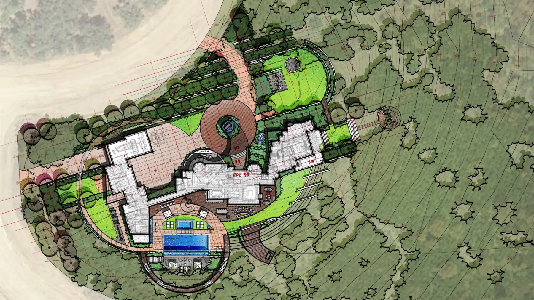 3 Falls, concept plan