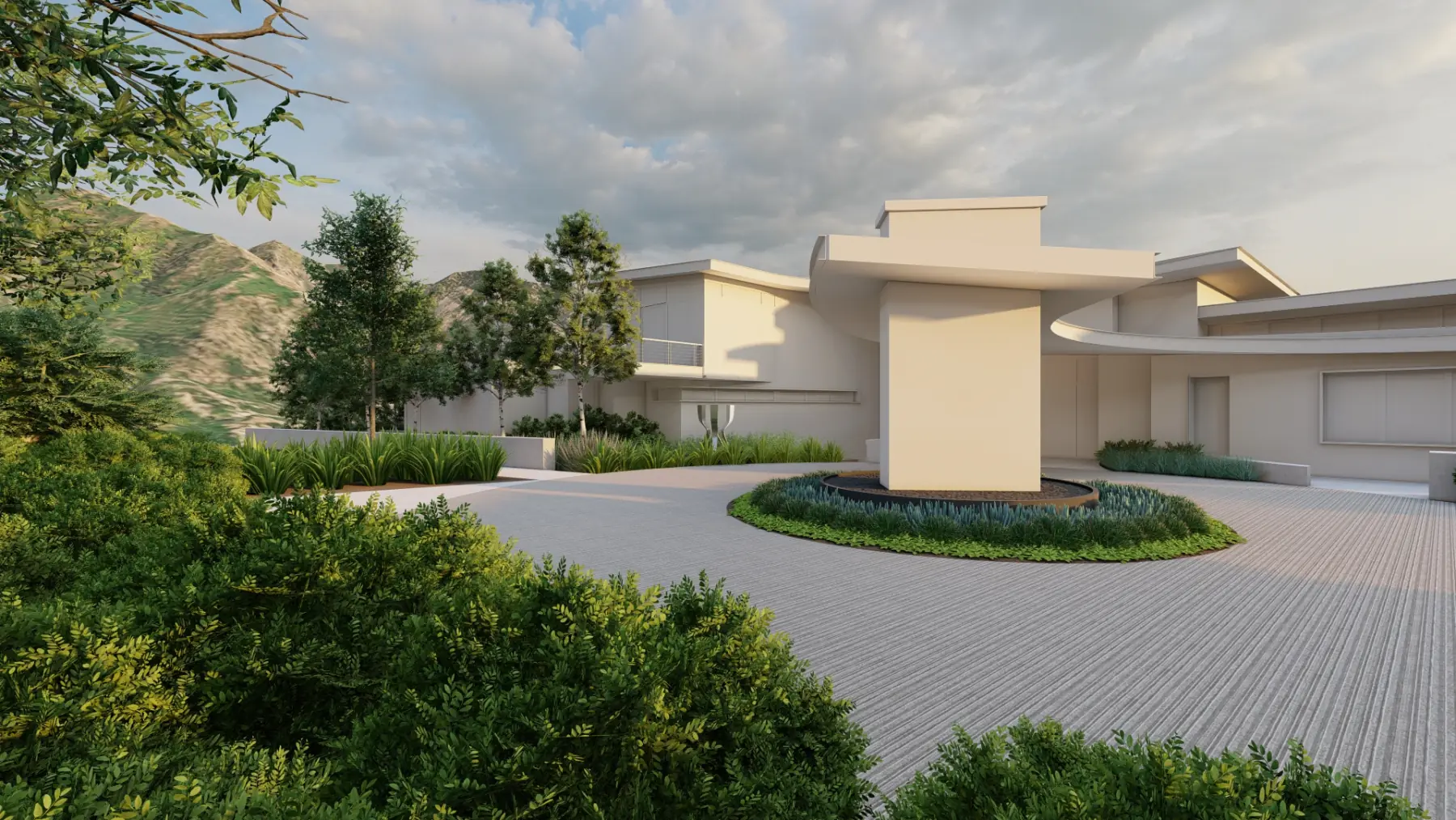 3 Falls, entry drive (concept rendering)