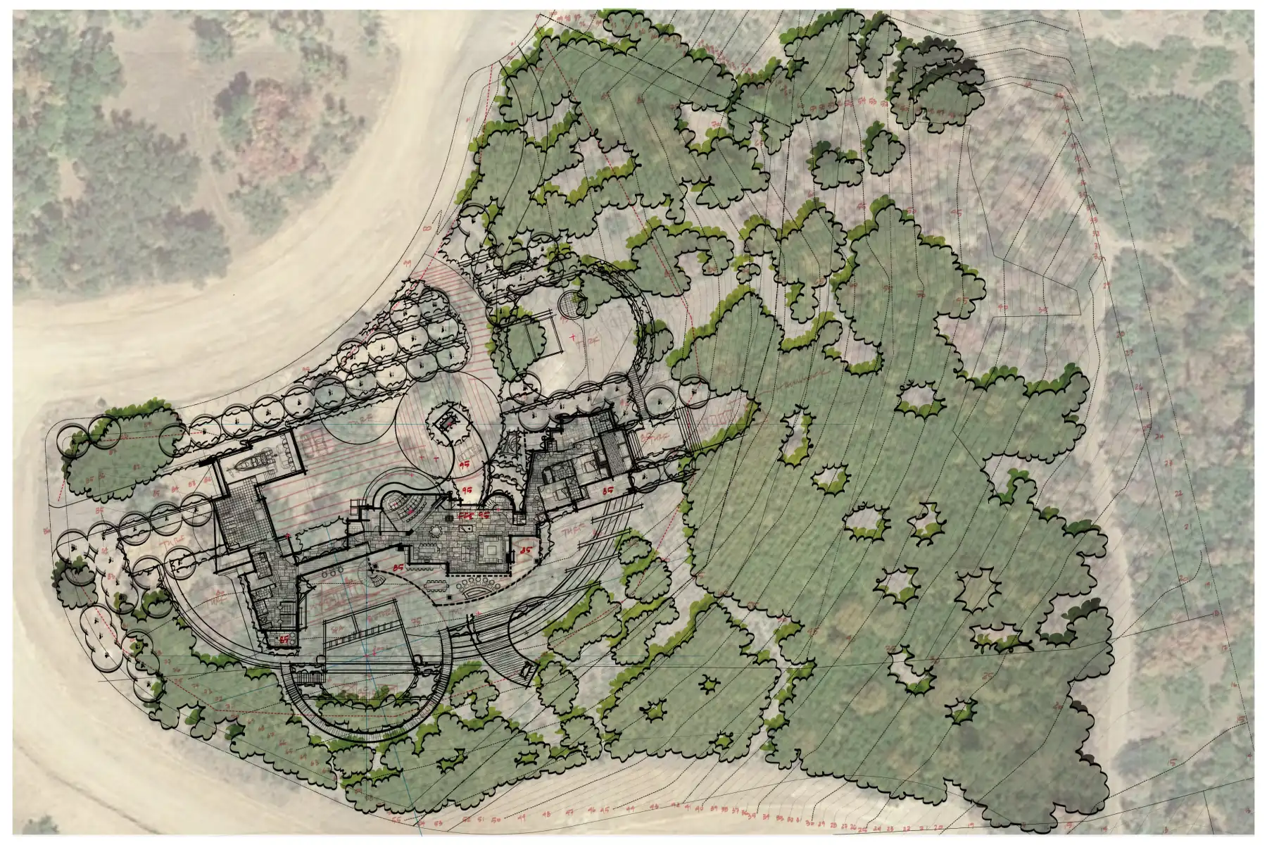 3 Falls, concept one (concept sketch)