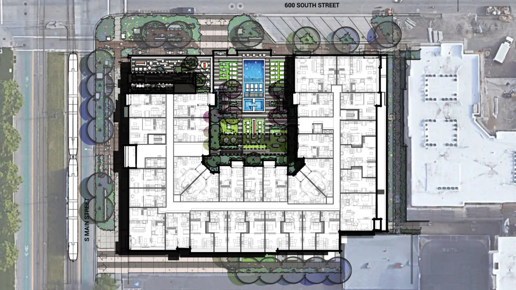 6th + Main, concept plan