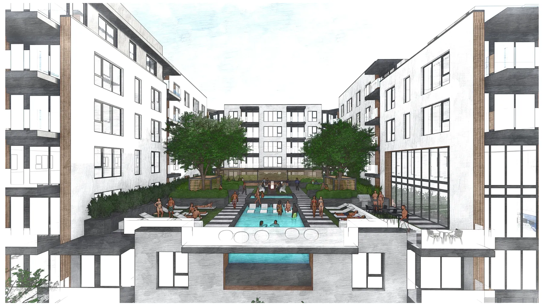 6th + Main, sketch overlay (concept sketch)