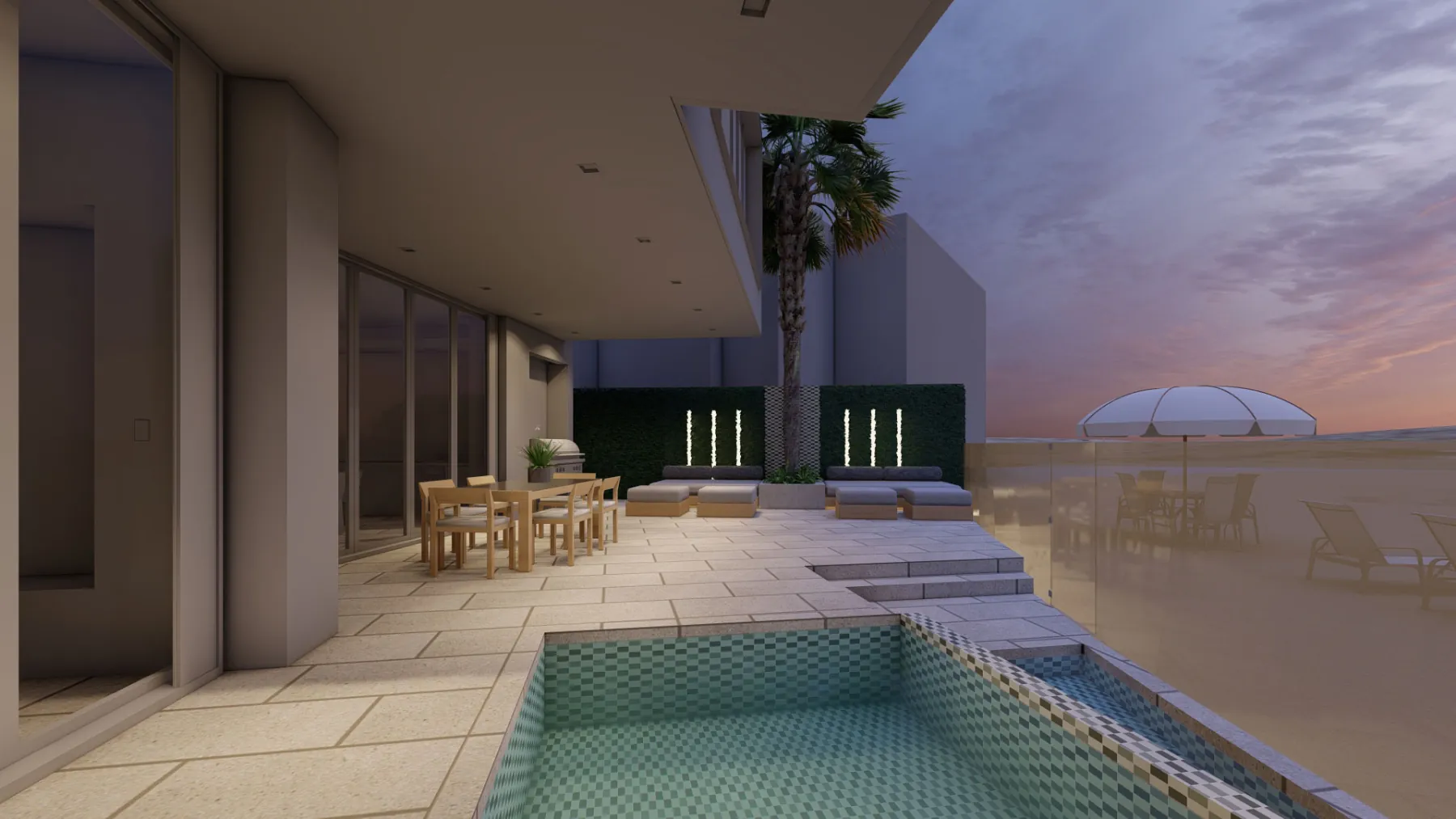 Akoya Pearl, patio (concept rendering)