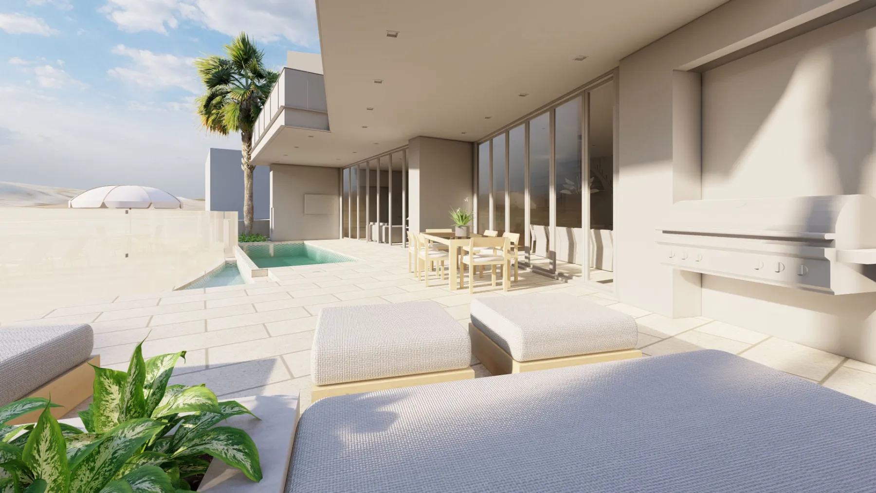 Akoya Pearl, patio (concept rendering)