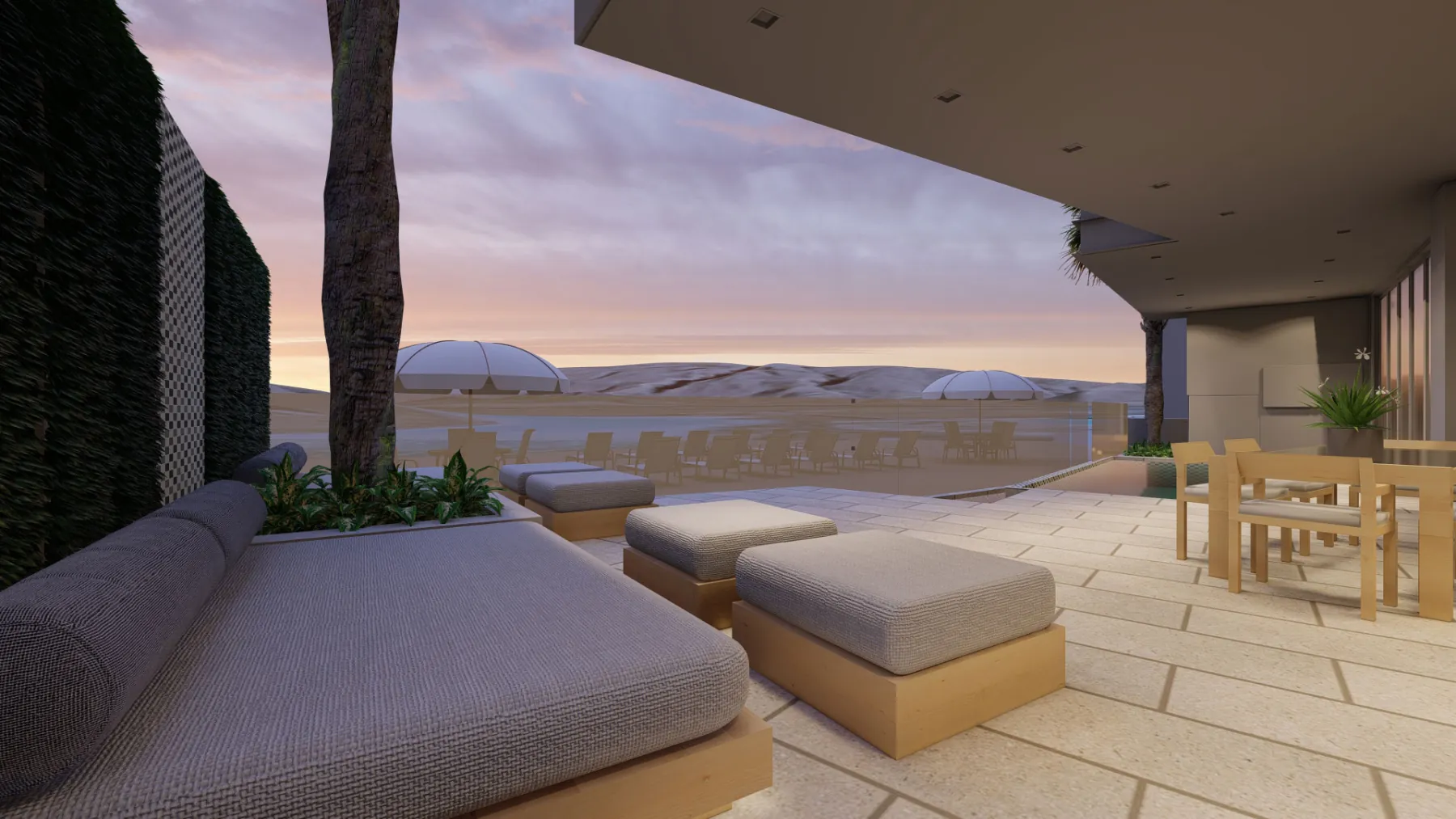 Akoya Pearl, patio (concept rendering)