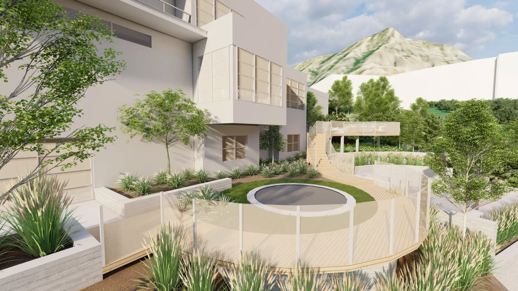 Canbury Cove, trampoline (concept rendering)