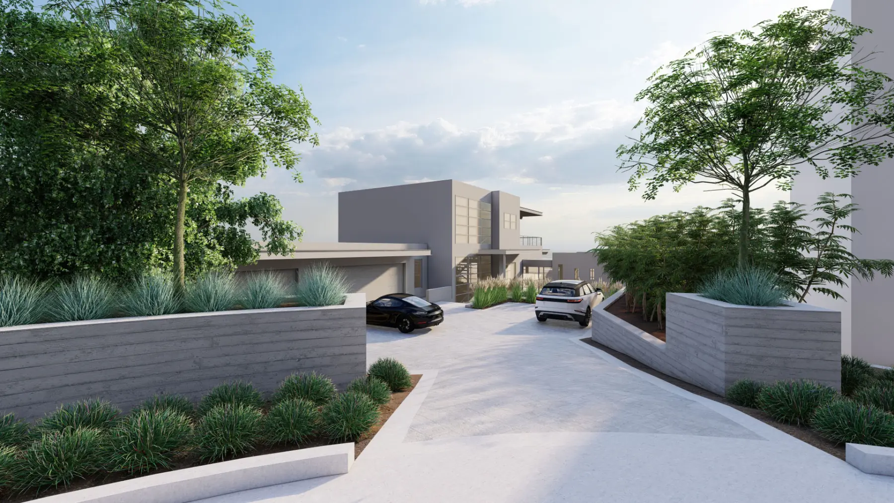 Canbury Cove, driveway (concept rendering)