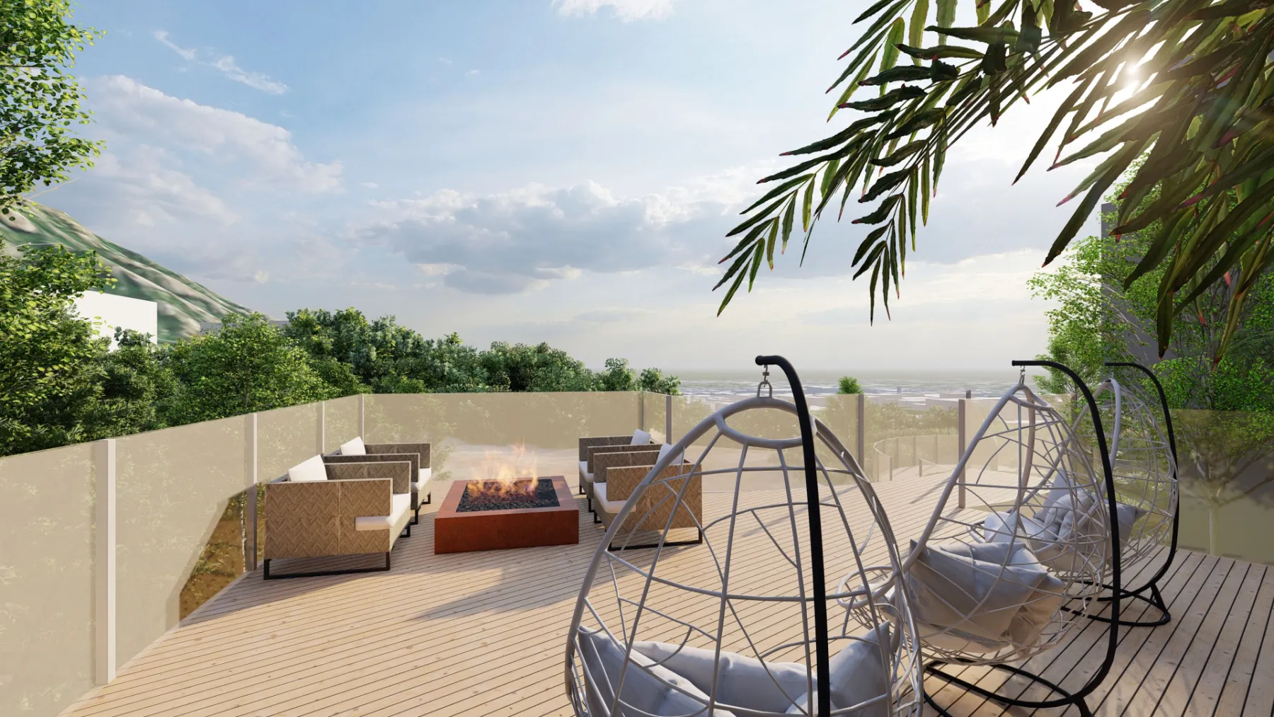 Canbury Cove, cantilever deck (concept rendering)