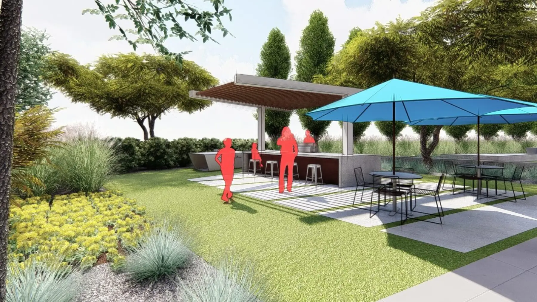 Element Hotel, grill station (concept rendering)