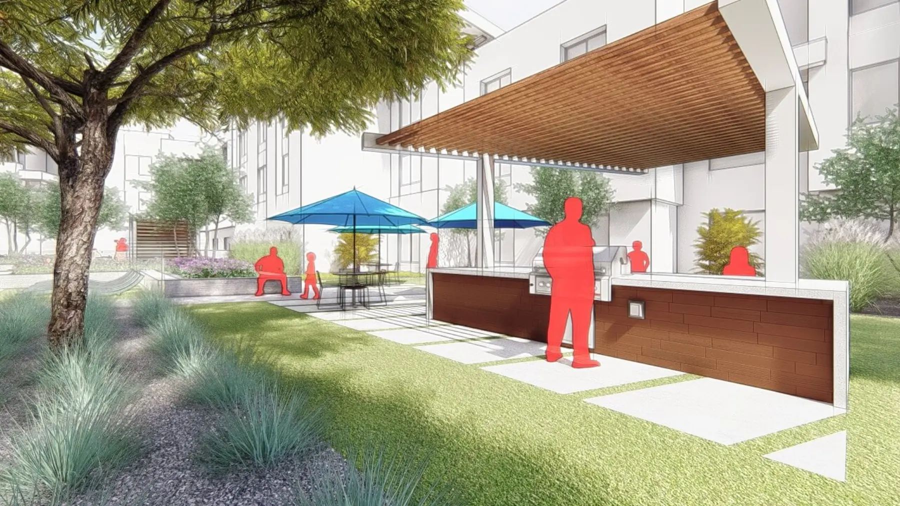 Element Hotel, grill station (concept rendering)