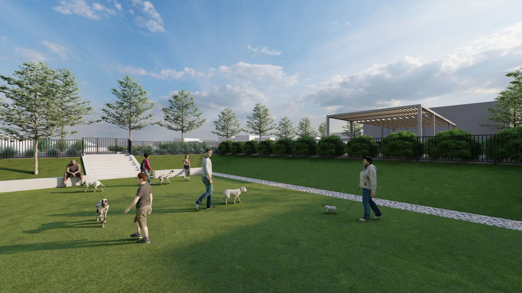Elysium, dog park (concept rendering)