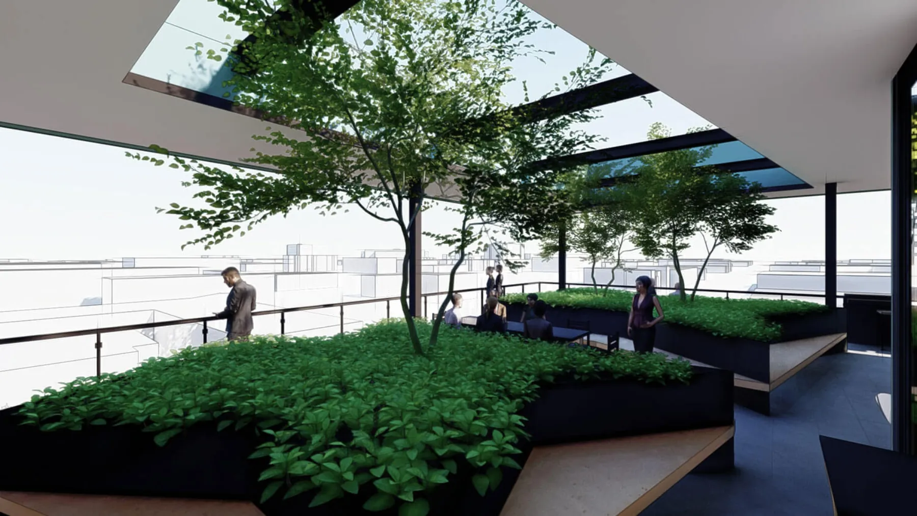 Kozo House, rooftop amenity (concept rendering)