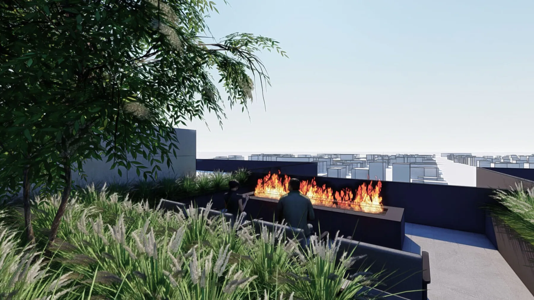 Kozo House, rooftop amenity (concept rendering)