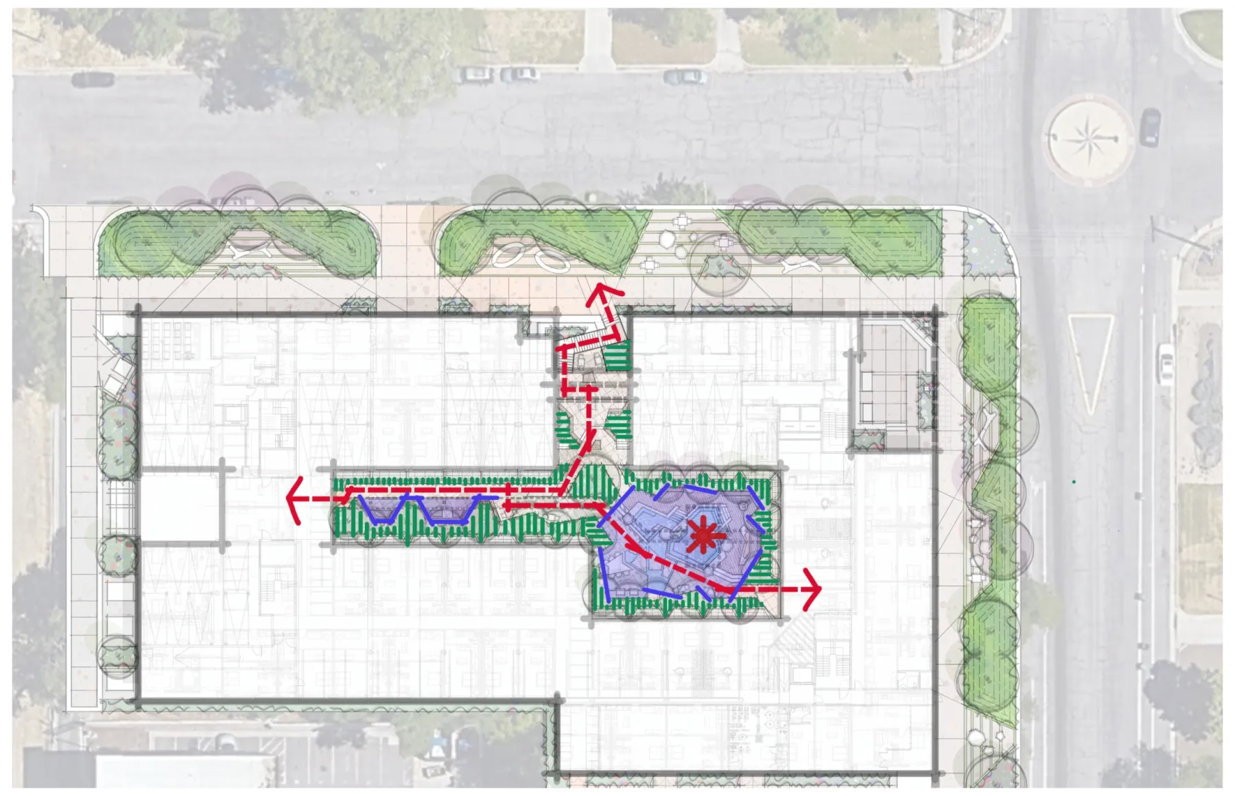 Kozo House, parti (concept sketch)