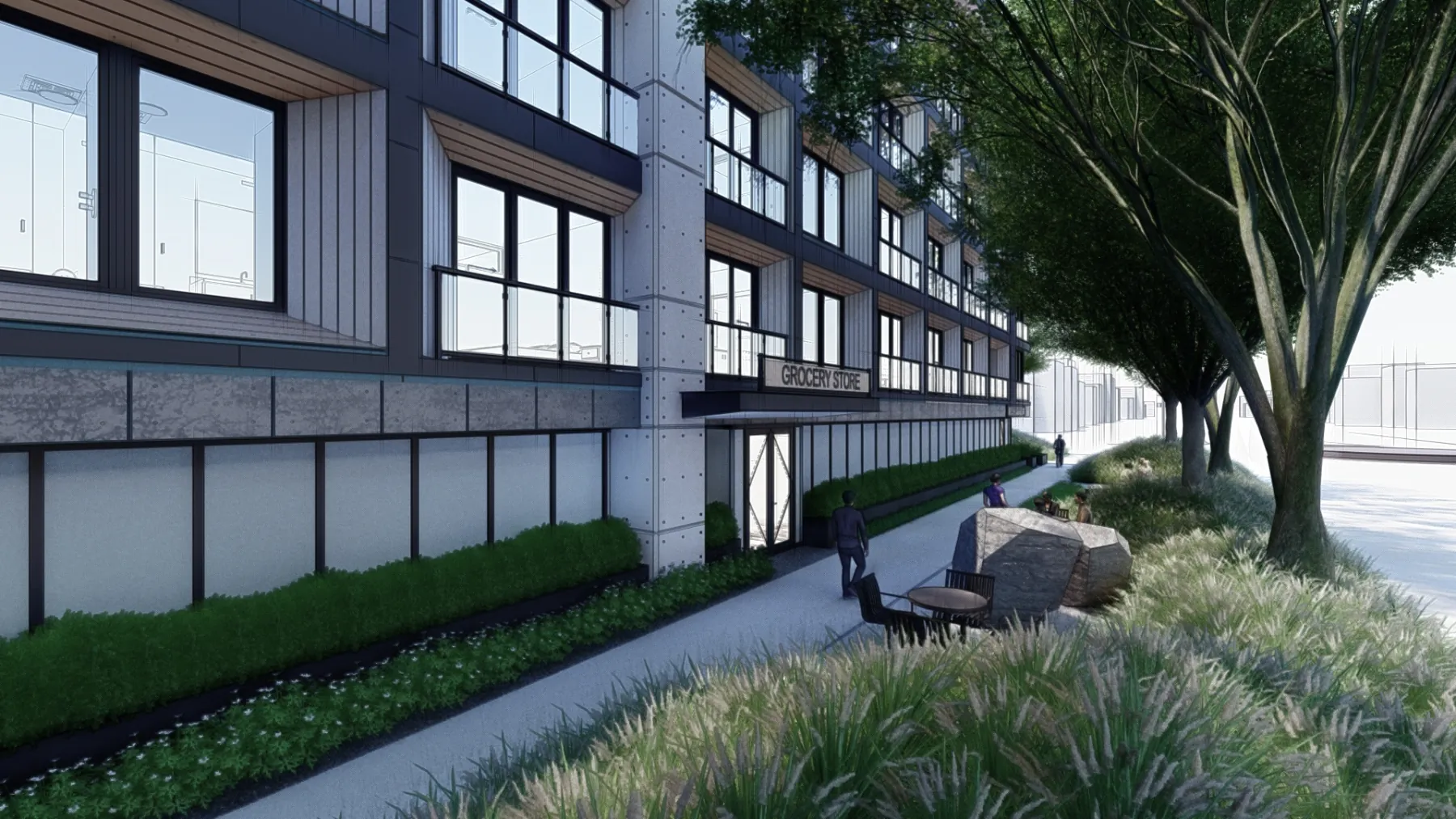 Kozo House, street level (concept rendering)