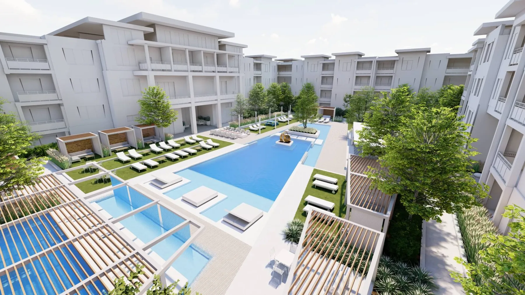 Montage, upper pool deck (concept rendering)