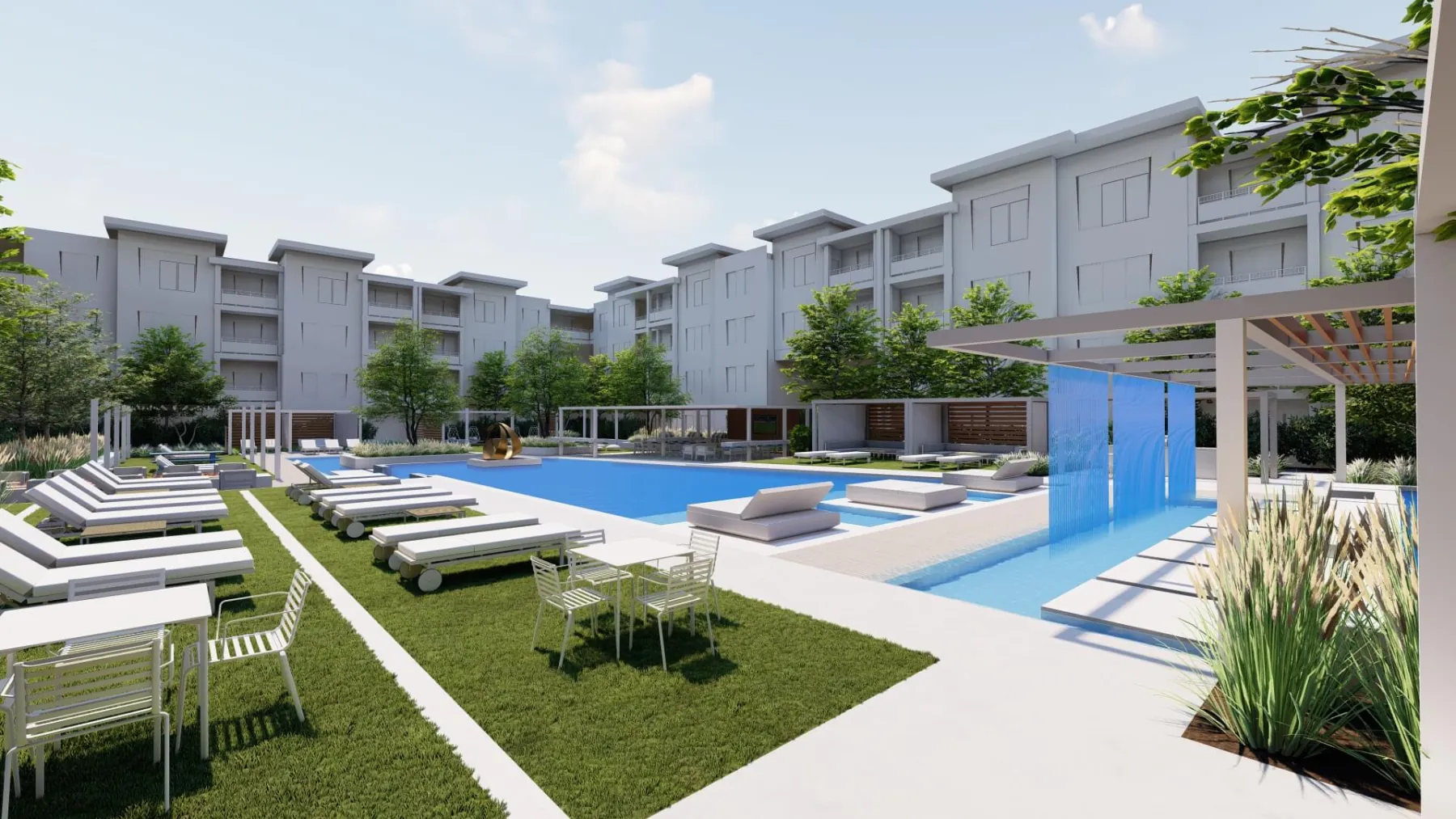 Montage, luxury pool lounge (concept rendering)