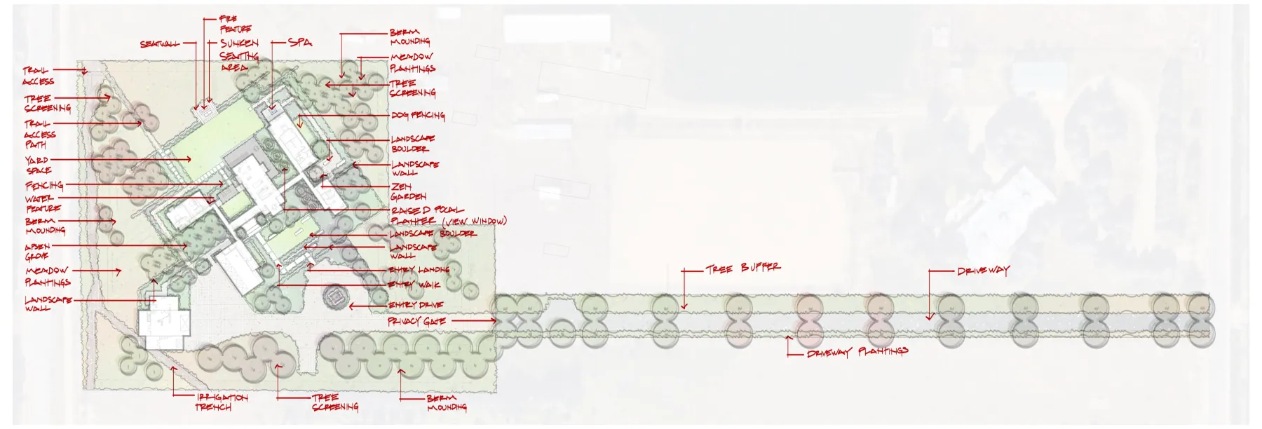 Park City Residence, concept notes (concept sketch)