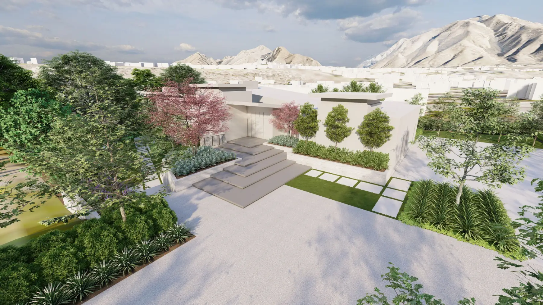 Pine Creek, driveway (concept rendering)