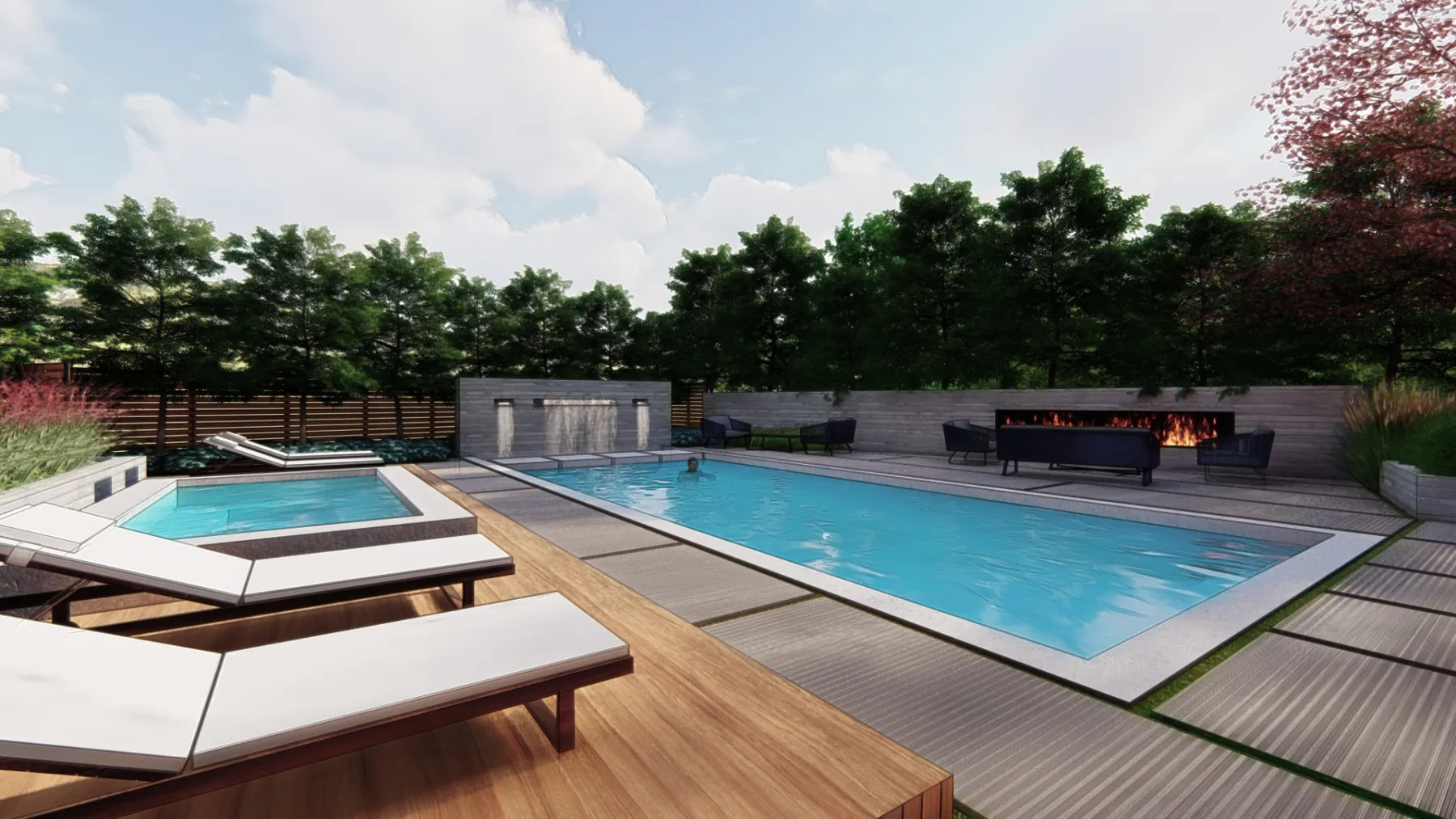 September Cove, pool (concept rendering)