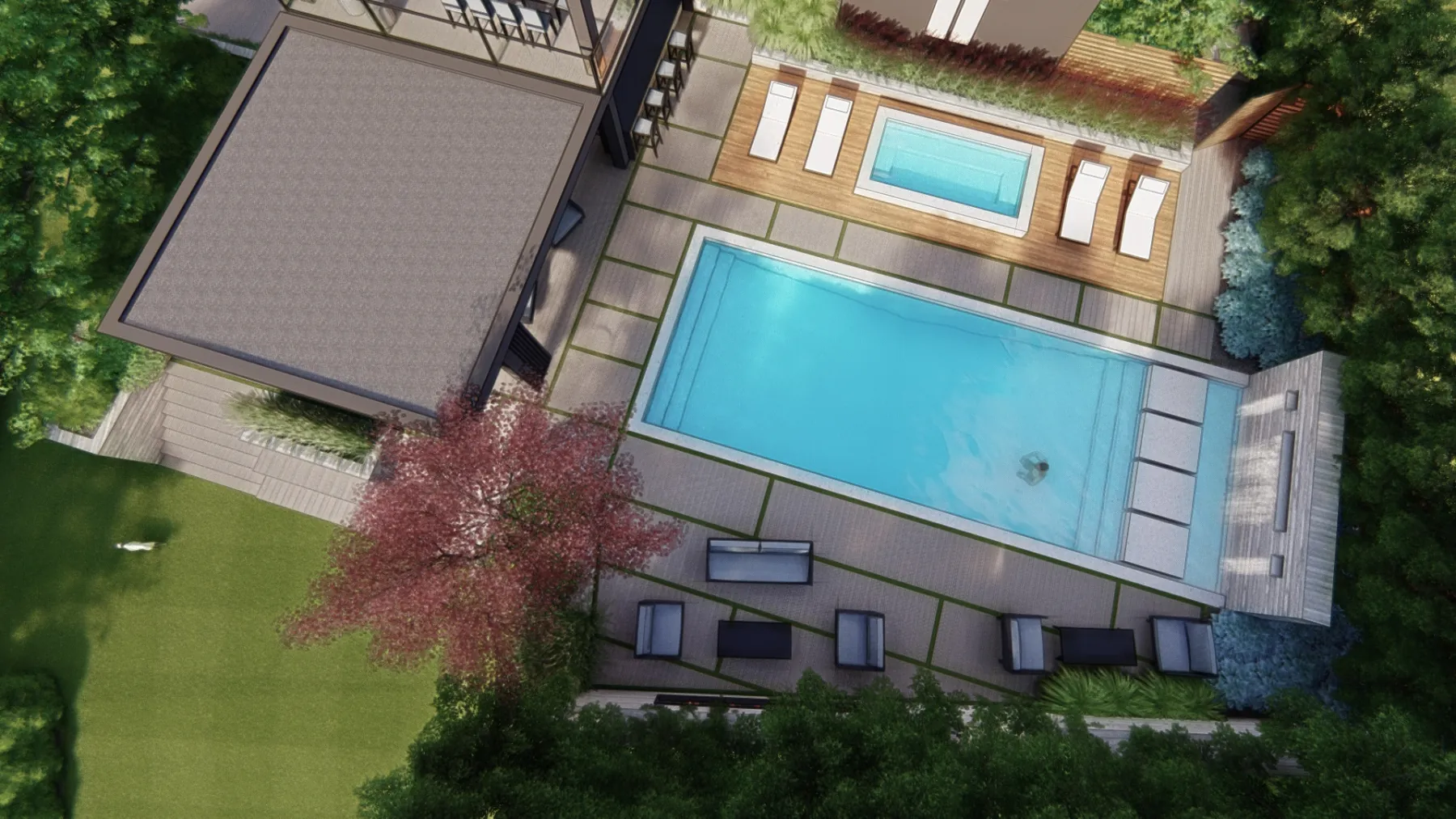 September Cove, backyard (concept rendering)