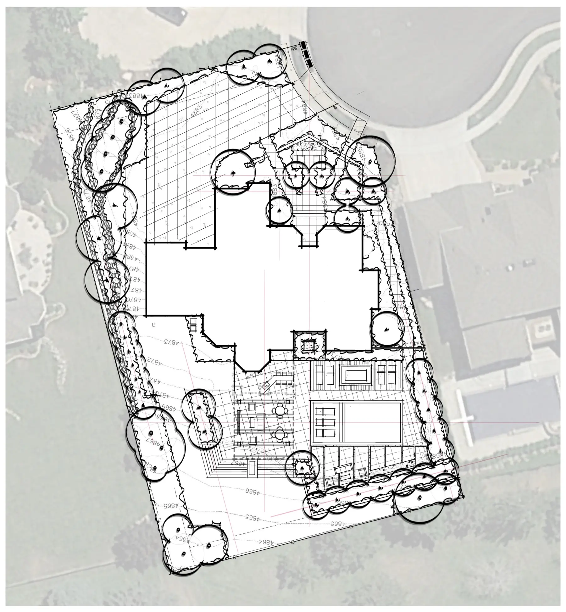September Cove, plan study (concept sketch)