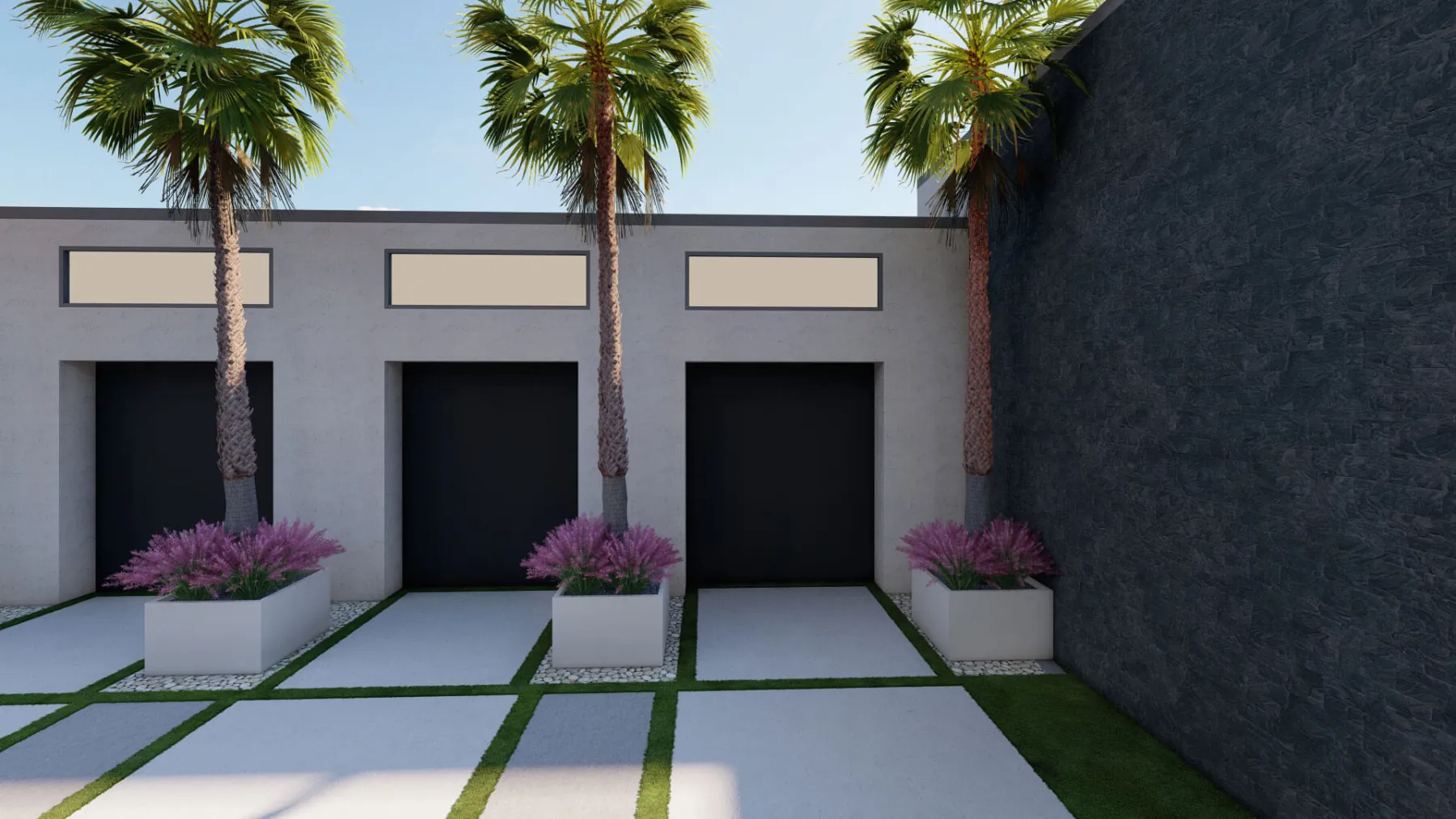 Setting Sun, garage (concept rendering)