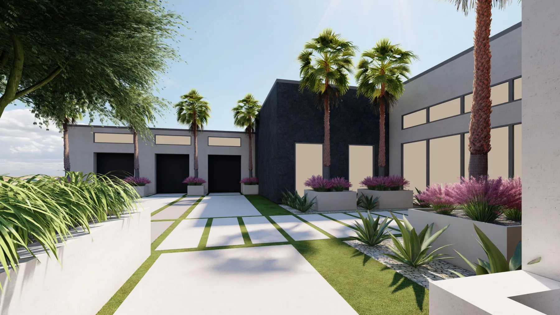 Setting Sun, front entry (concept rendering)
