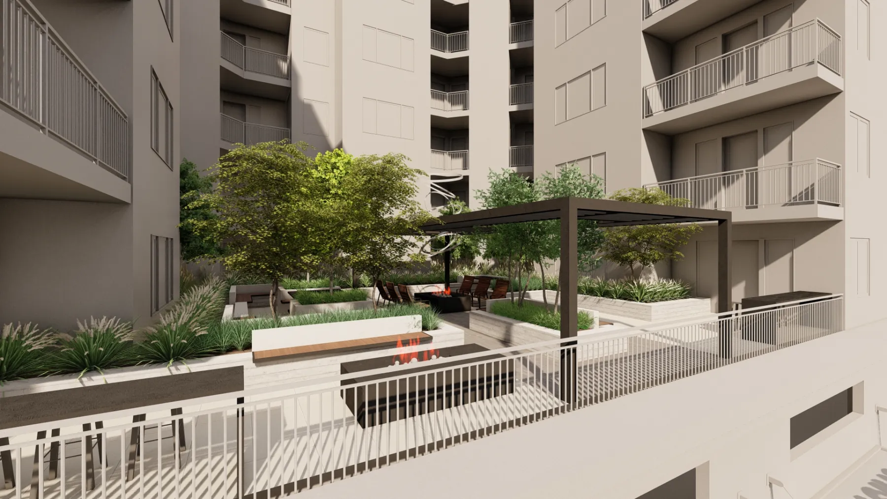 SoHi, the edge fire pit (concept rendering)