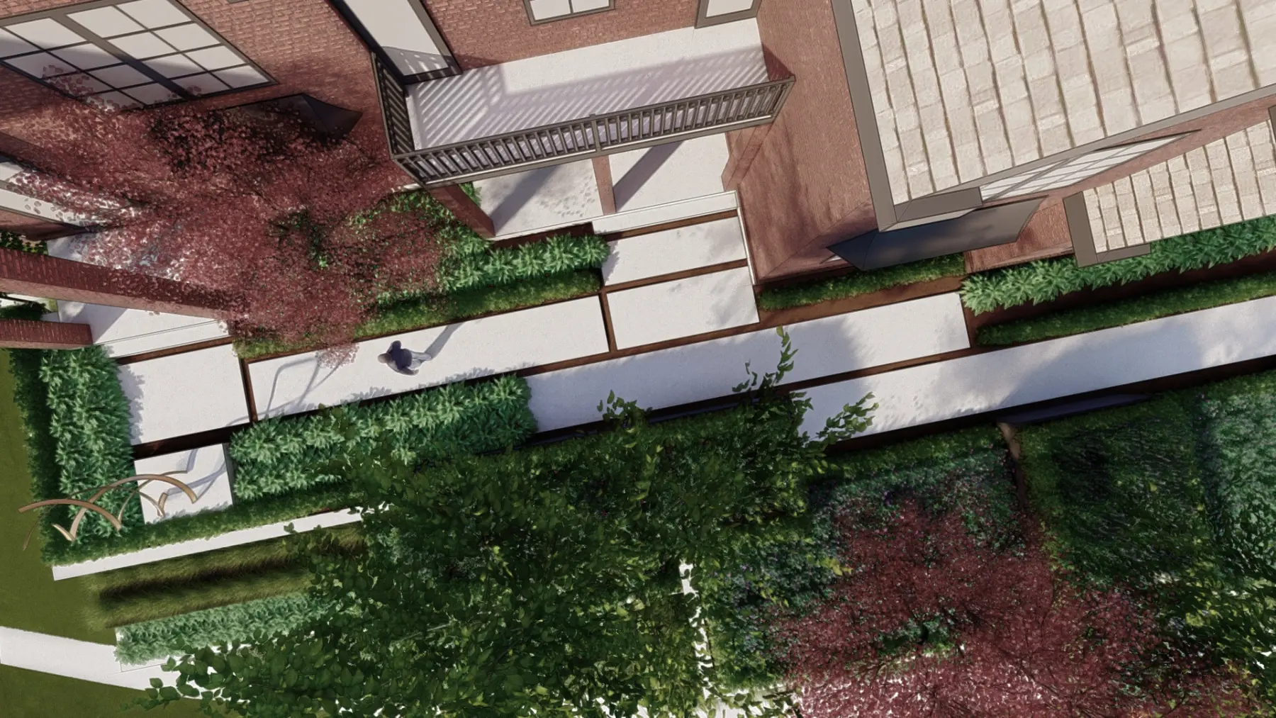 Summermeadow, entry path (concept rendering)