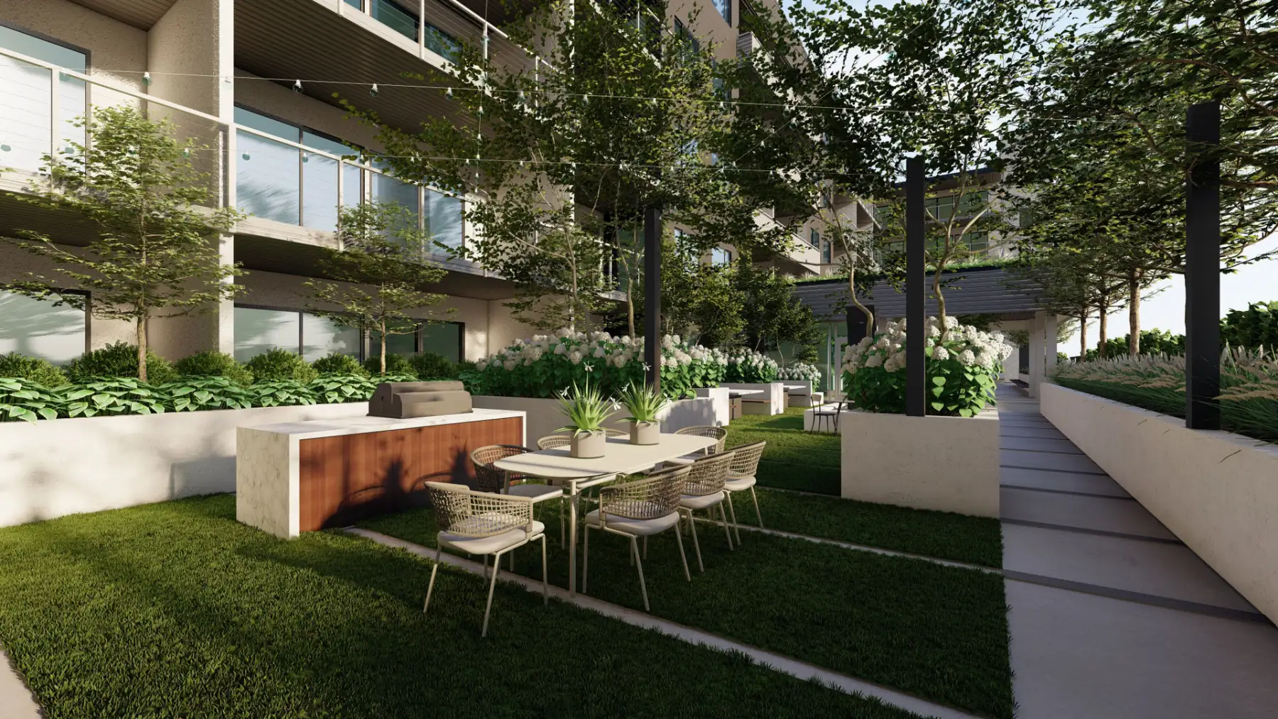 The Iris, outdoor dining (concept rendering)