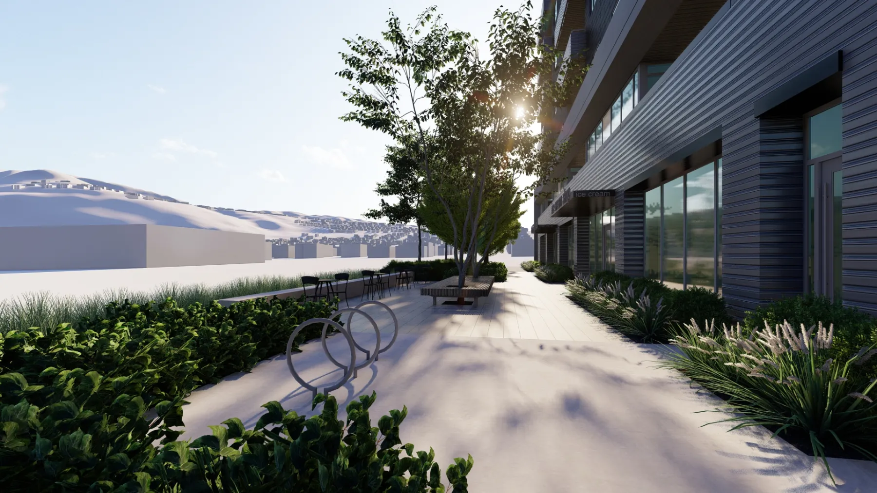 The Iris, streetscape (concept rendering)