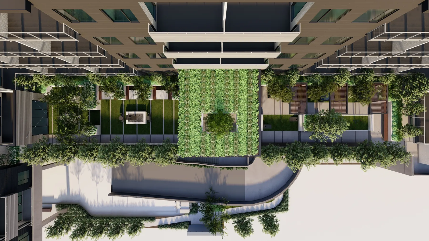 The Iris, podium, bird’s eye (concept rendering)