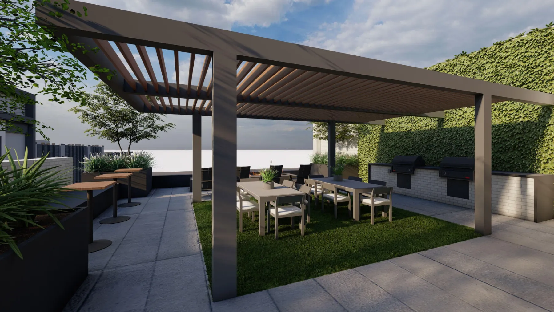 The Pearl, grilling lounge (concept rendering)