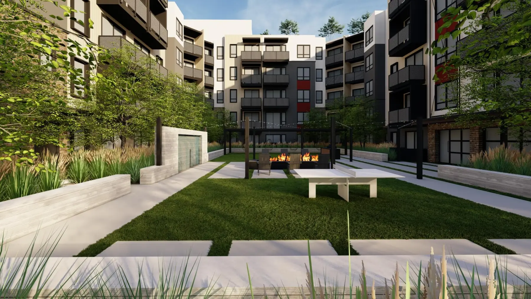 The Standard, courtyard amenity (concept rendering)