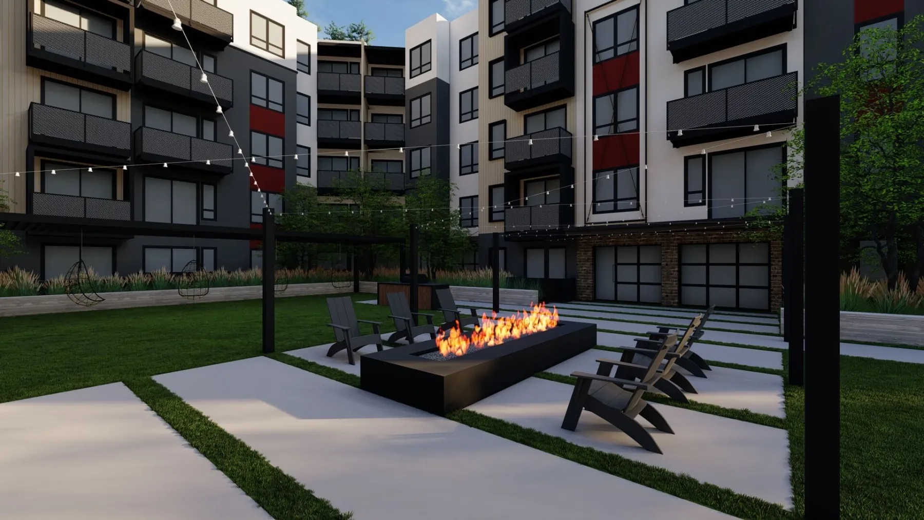 The Standard, courtyard amenity (concept rendering)
