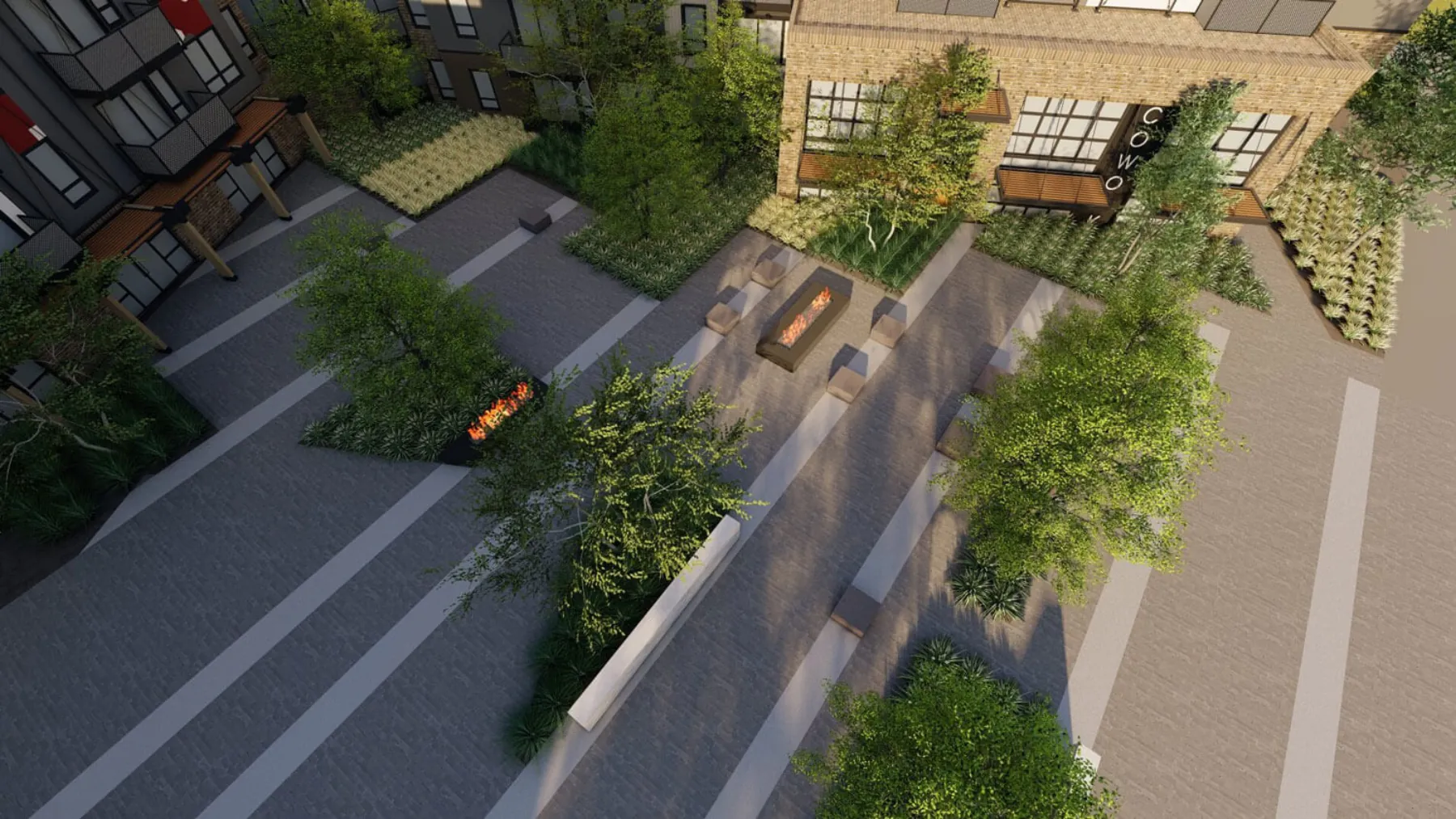 The Standard, entry plaza (concept rendering)