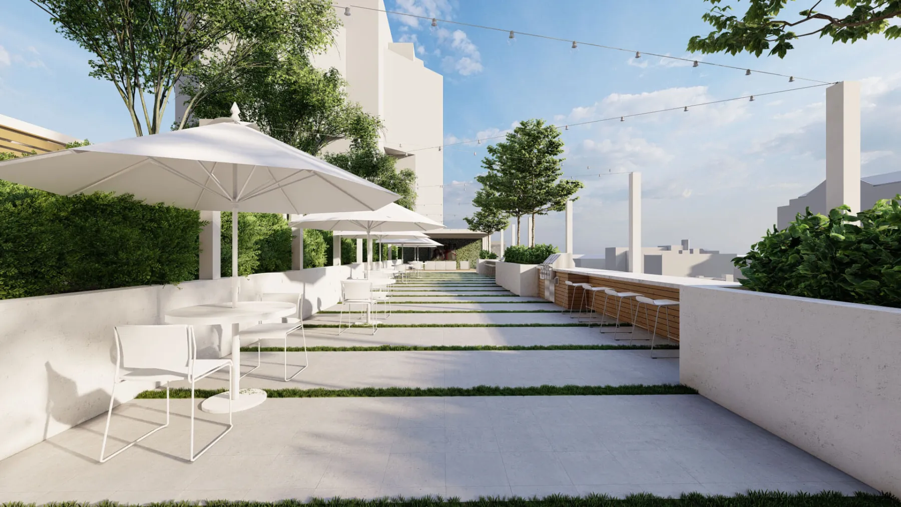 Urban High-Rise, outdoor grilling (concept rendering)