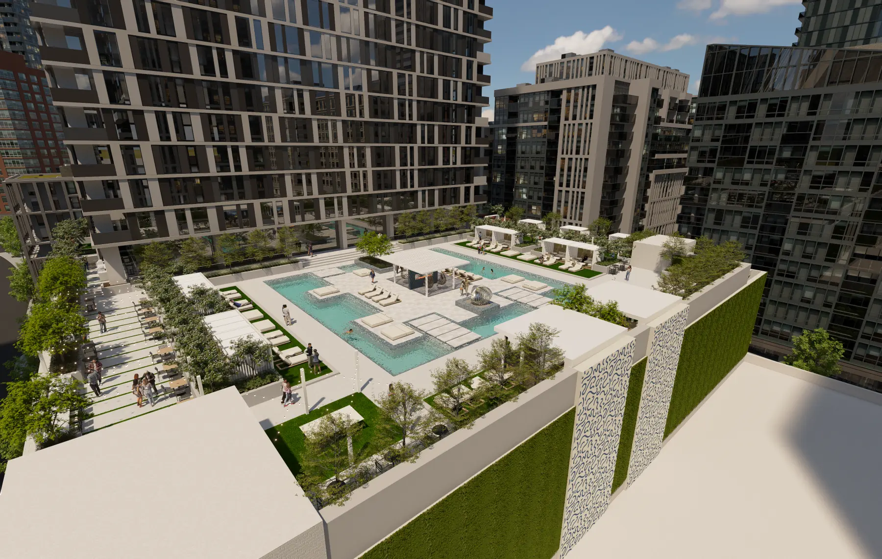 Urban High-Rise, the deck from the parapet (concept rendering)