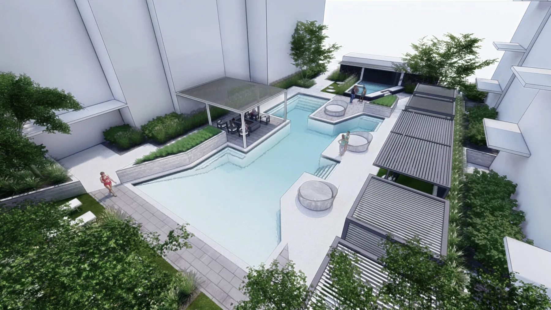 Van Winkle Crossing, pool amenity (concept rendering)