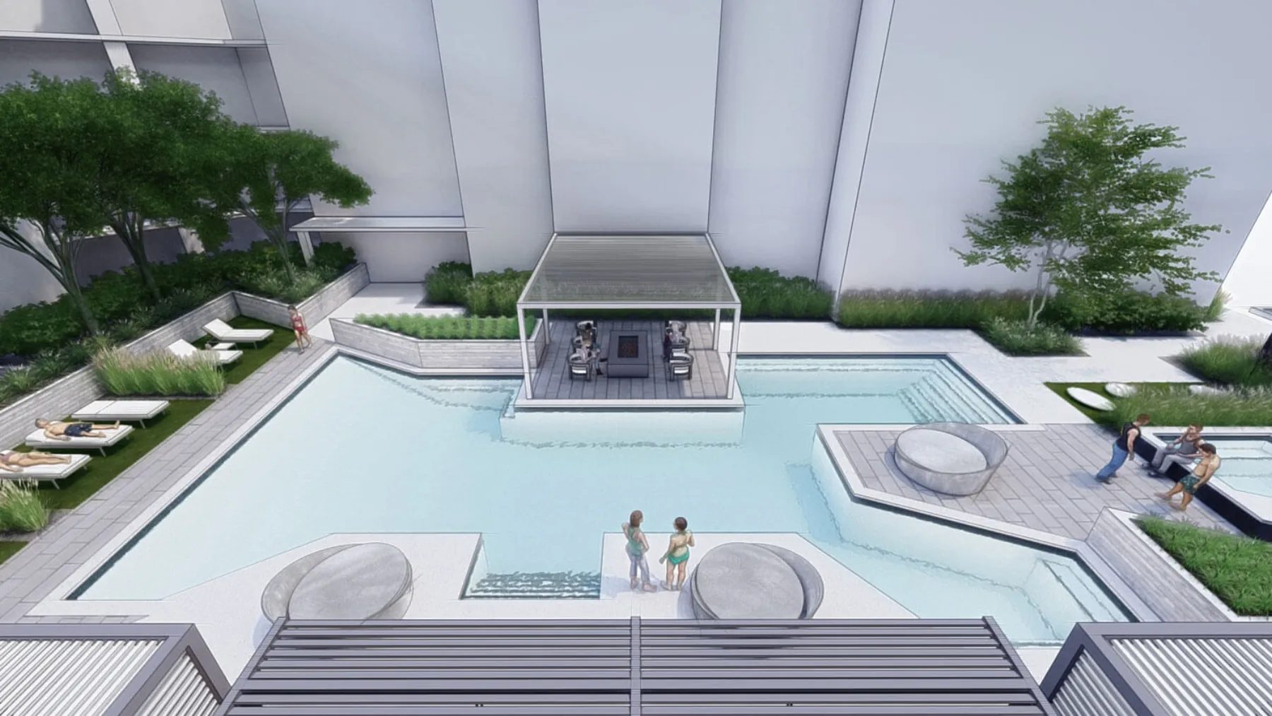 Van Winkle Crossing, pool amenity (concept rendering)