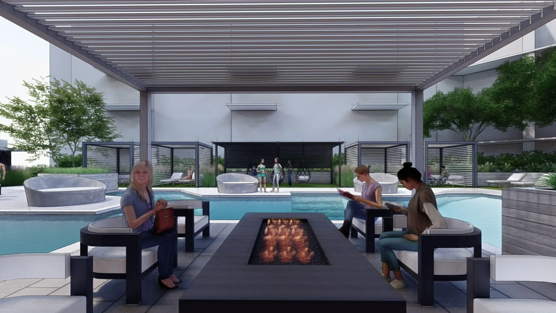 Van Winkle Crossing, pool amenity (concept rendering)