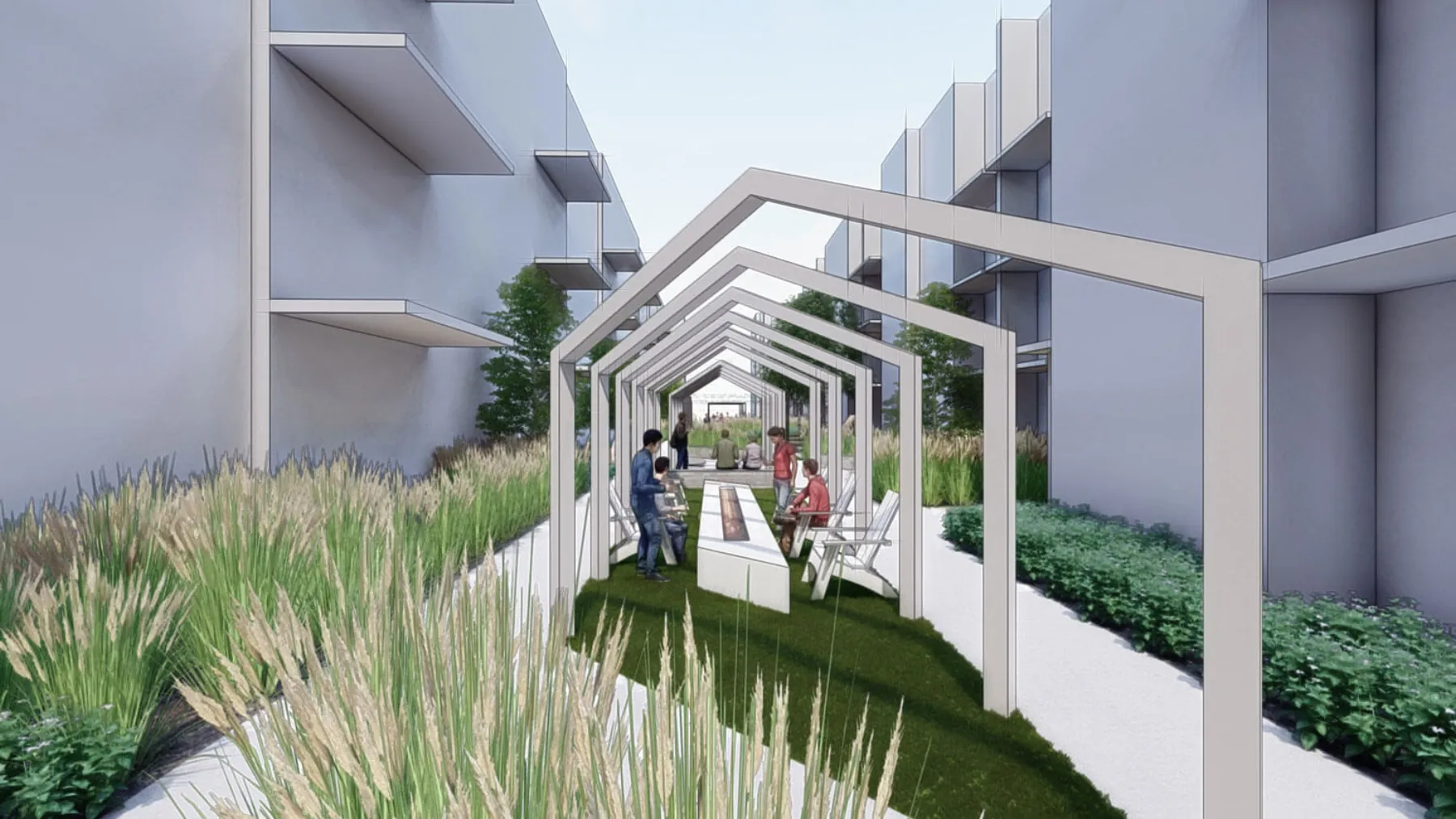Van Winkle Crossing, greenway (concept rendering)