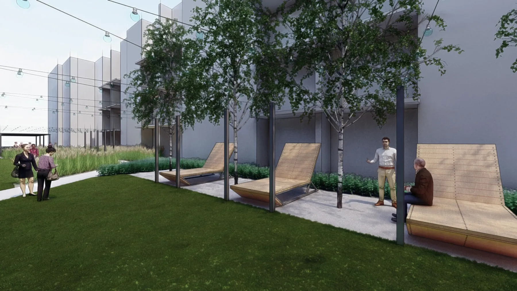 Van Winkle Crossing, greenway (concept rendering)