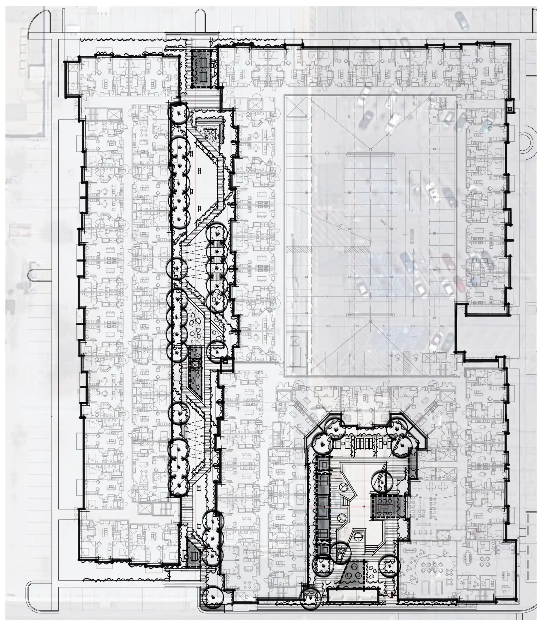 Van Winkle Crossing, plan alternate (concept sketch)