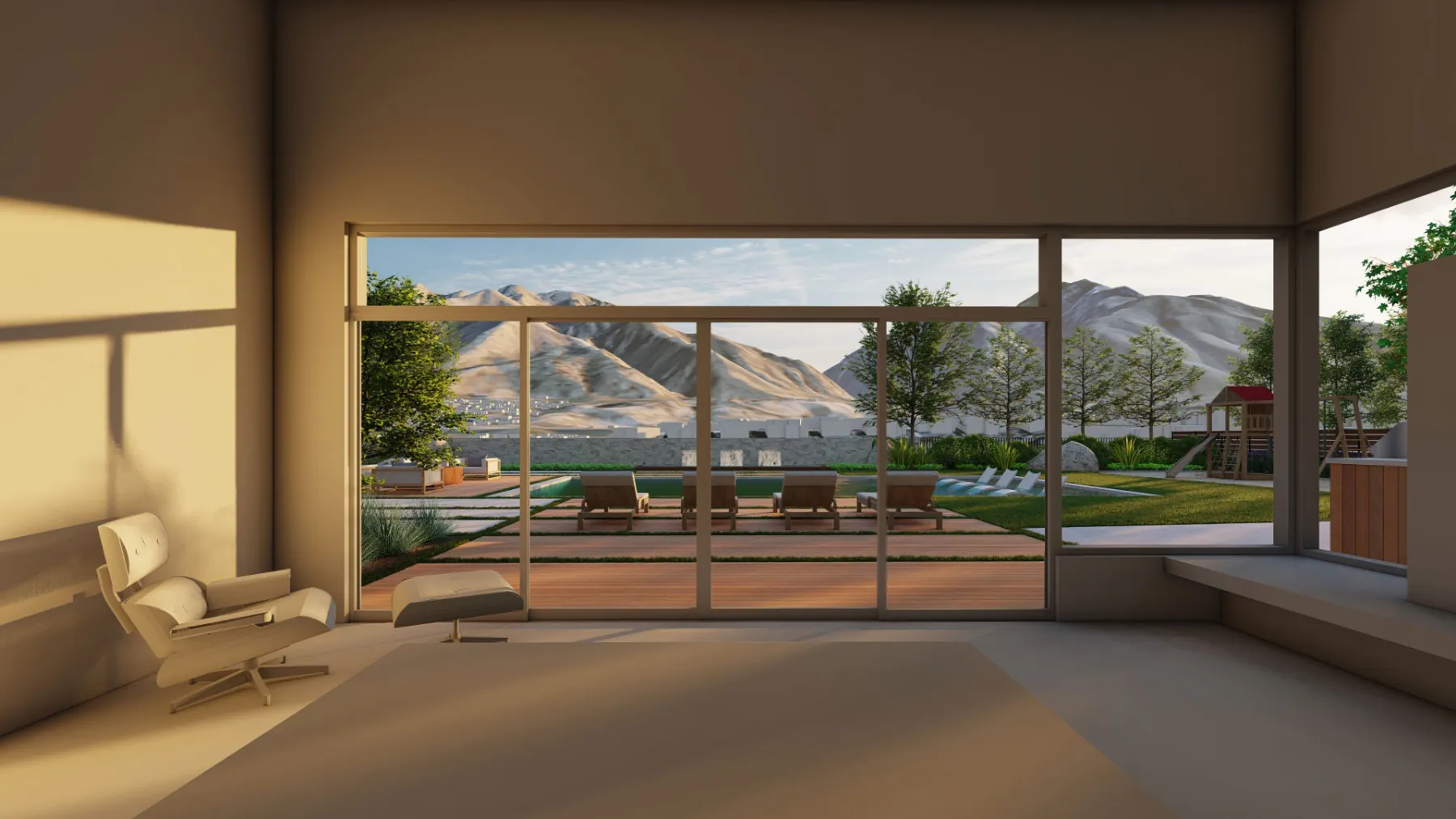 Virginia Hills, view from interior (concept rendering)
