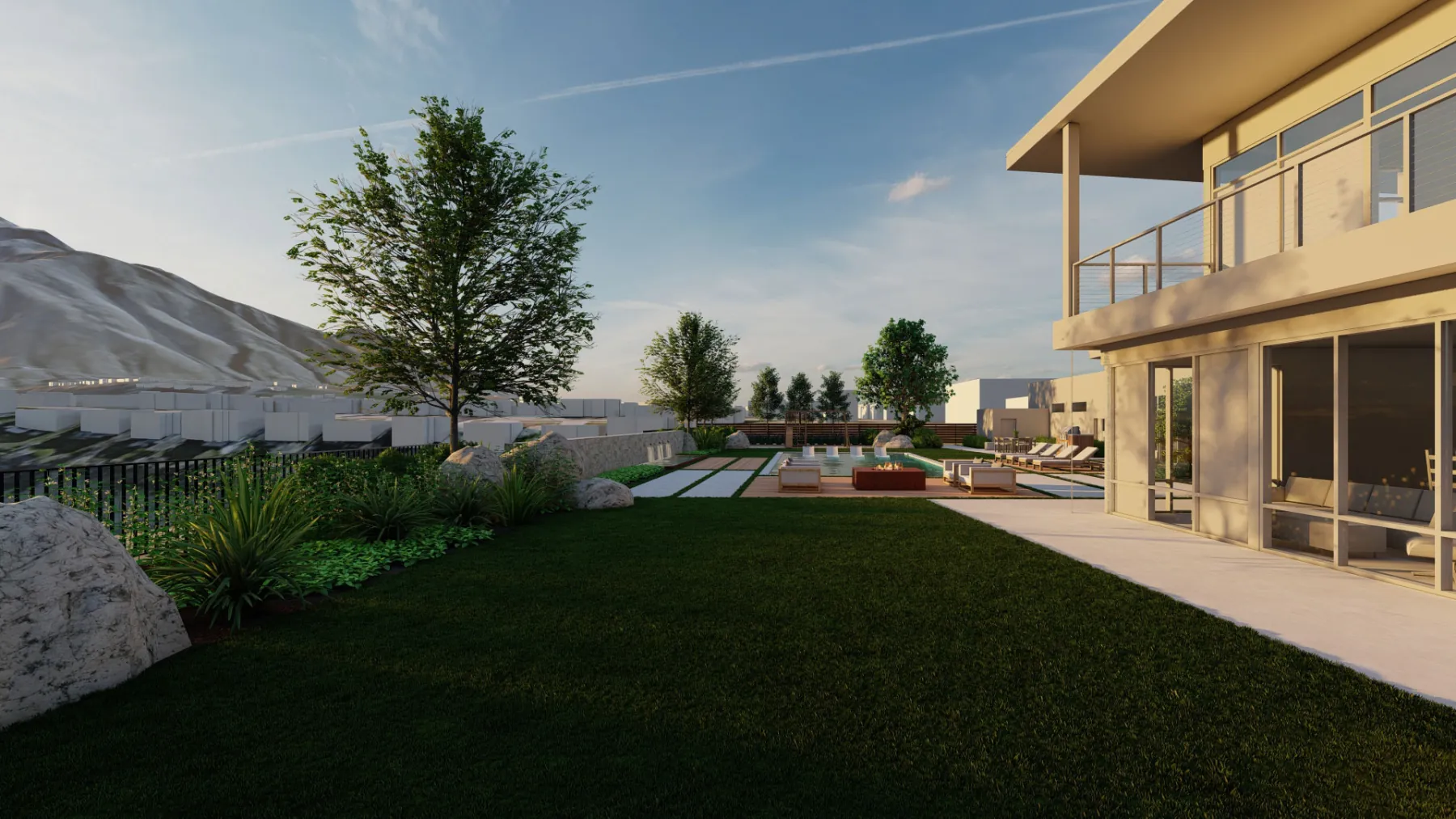 Virginia Hills, backyard (concept rendering)