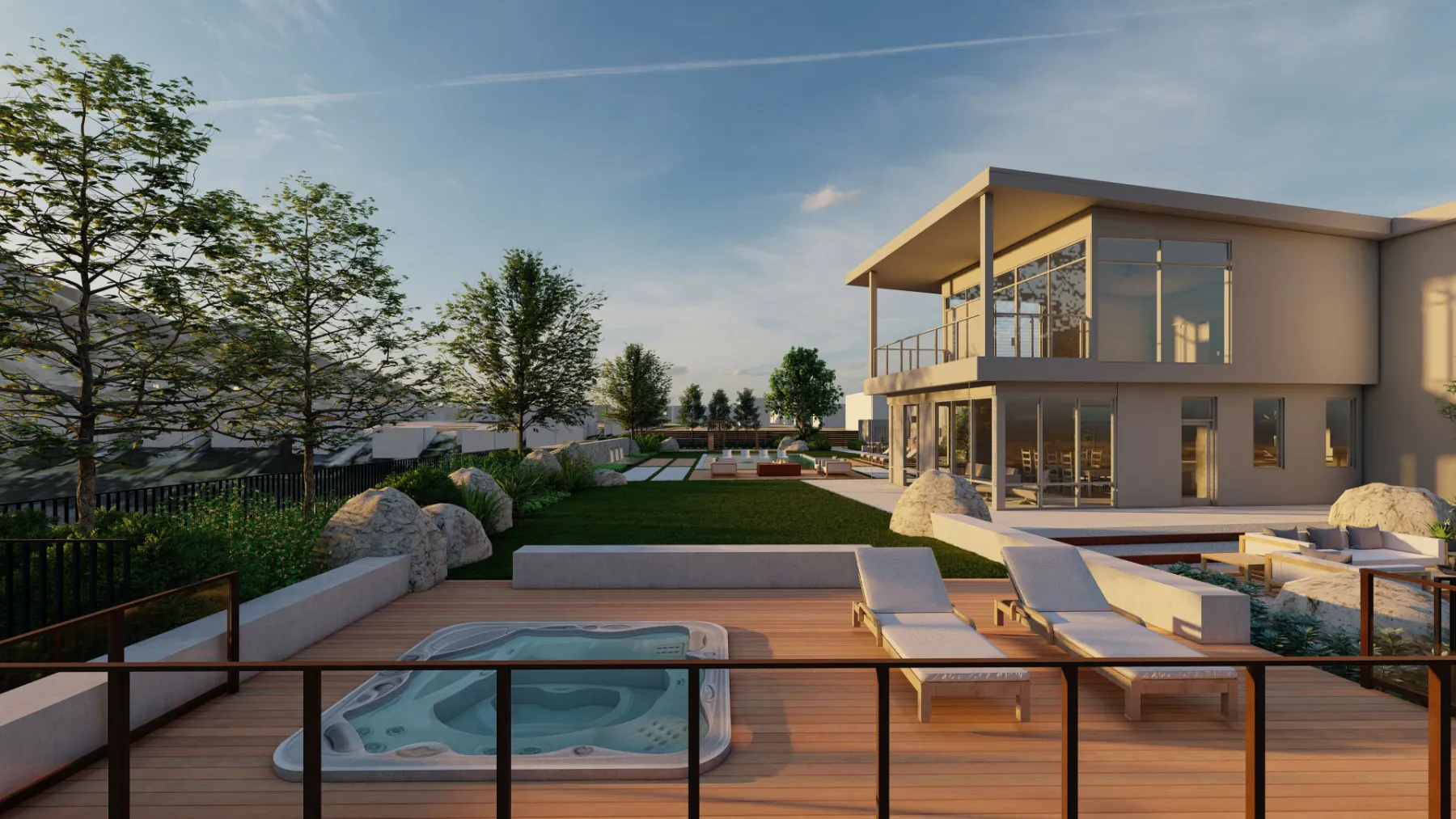Virginia Hills, hot tub deck (concept rendering)