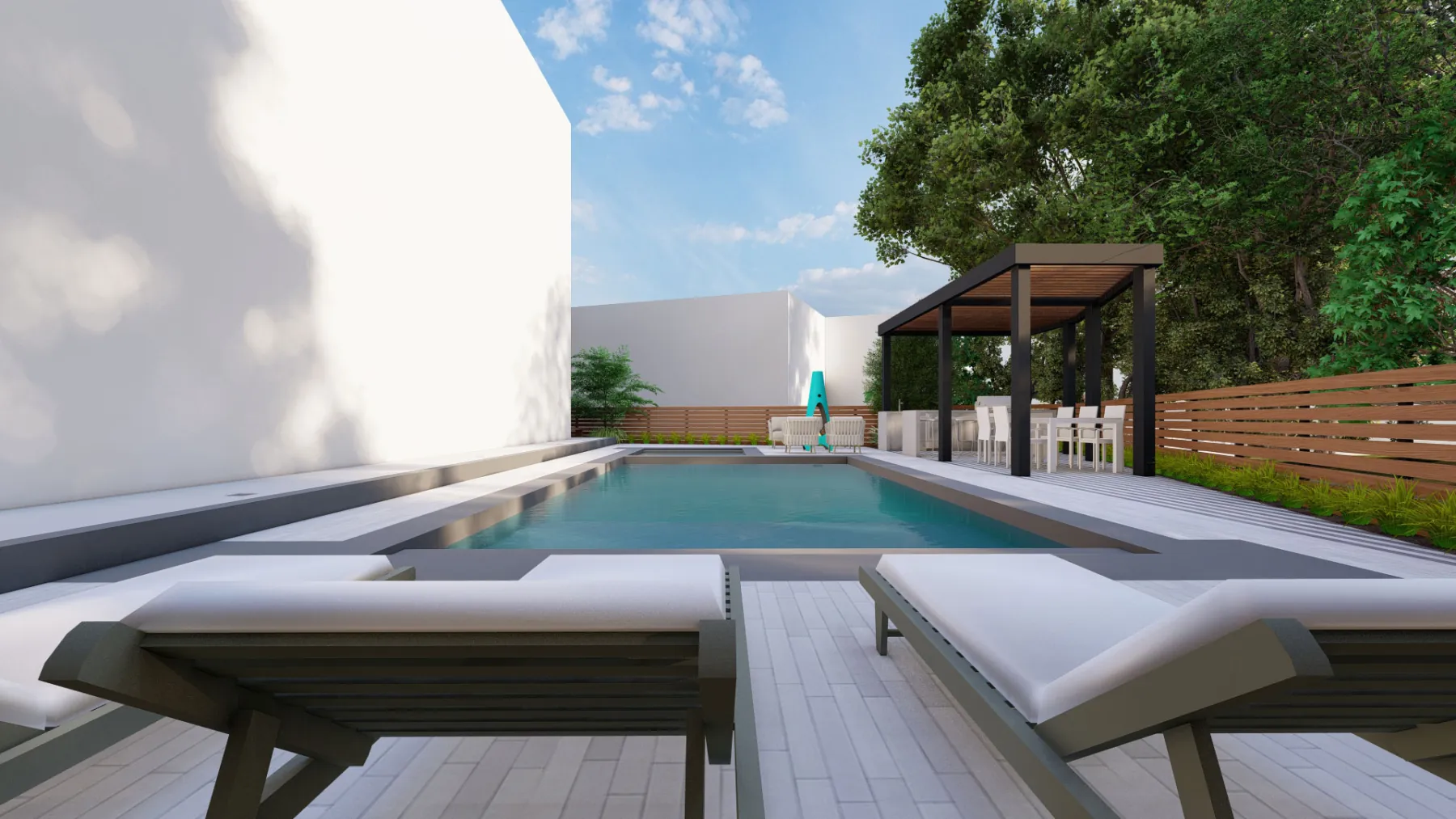 Wallace Lane, pool (concept rendering)